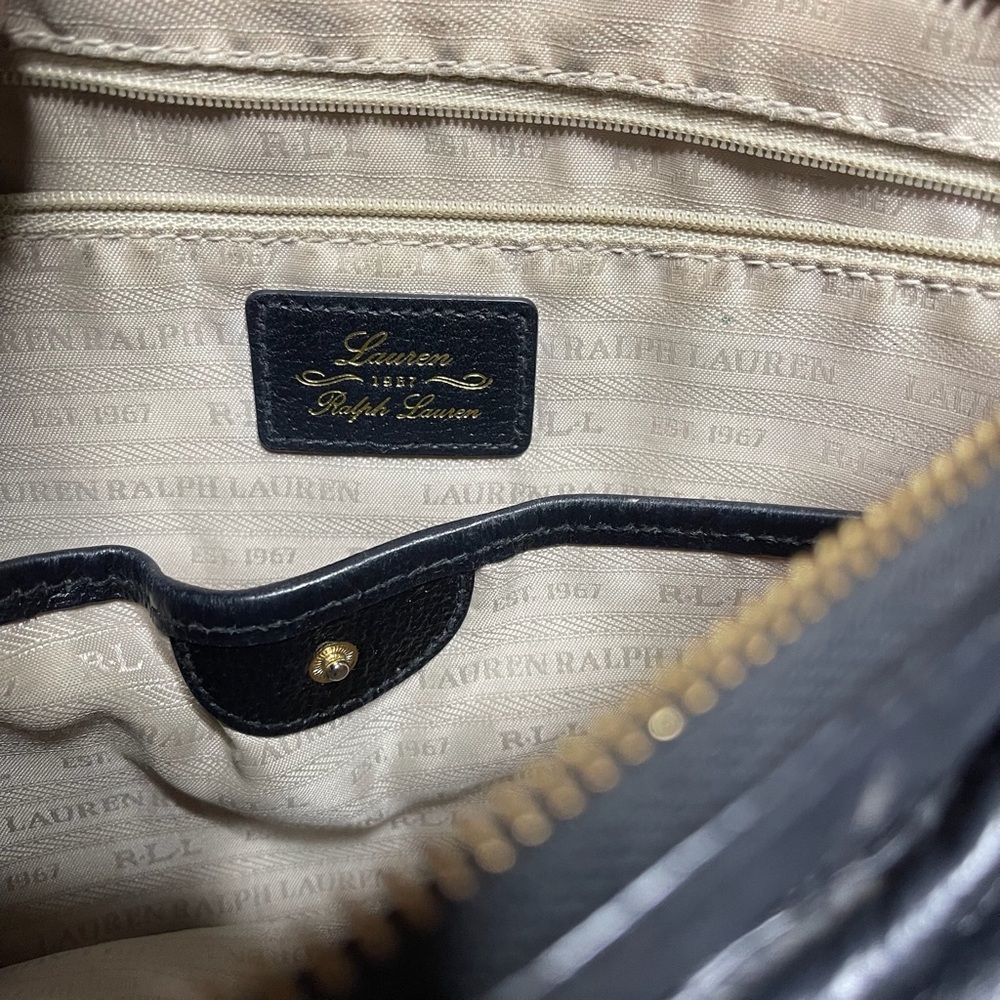 Ralph Lauren Black Leather Women's Bag - Picture 3 of 8